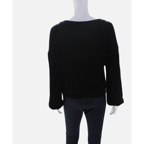 RARE Lululemon Cashmere Reversible Soft Relaxed Sweater Black 10 NWOT - Picture 9 of 13